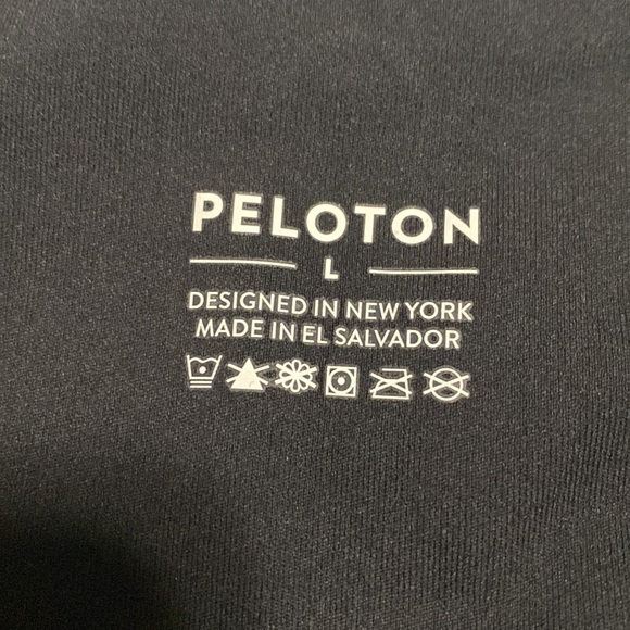 NWT Peloton High Waist Leggings Here Now Activewear Black Logo, size L - Picture 5 of 5